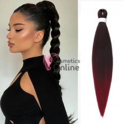 Coada de par dreapta Afro Vigorous Easy Jumbo Braids Hair de  90 cm Brunet cu Visiniu 9099BEasy